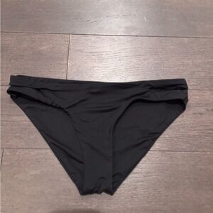 Classic Black Bikini Bottom, from Nordstrom, cute front/side slit detail.